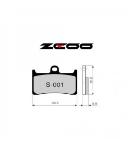 Plaquettes frein avant racing Yamaha YZF-R1 / R6 / R7 | Zcoo EX-C Endurance