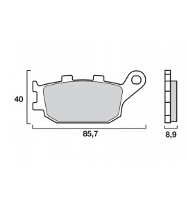 Plaquettes de frein avant origine Yamaha YZF-R1 - R6 R3