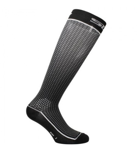 Chaussettes longues moto SIXS Black Carbon | 4 saisons