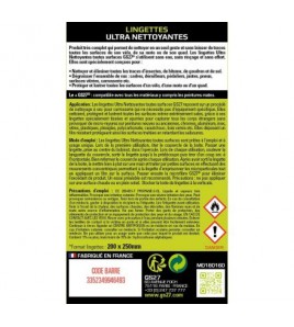 Lingettes Ultra Nettoyantes toutes surfaces x35 | GS27