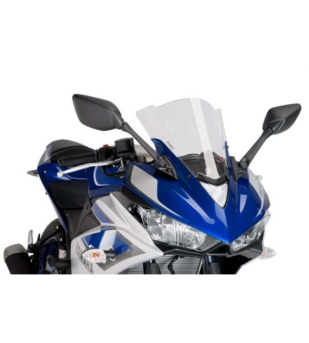 Bulle racing transparente Yamaha YZF-R3 15-18 | Puig Z-Racing