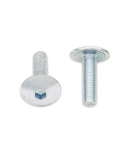 Visserie carénage tête bombée PRO BOLT M6x1x20mm alu argent 10 pièces