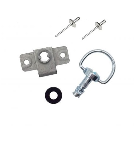 PACK vis dzus anneau 1/4 de tour + attache a riveter