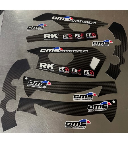 Ensemble stikers de protection cadre et bras oscillant Yamaha YZF-R1 15-