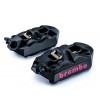 Pack 2 Etriers Brembo M4 noir monobloc moulés | 108mm