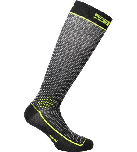 Chaussettes longues moto SIXS Jaune fluo | 4 saisons