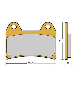 Plaquettes frein avant racing Brembo Z04 M M548 | Compétition Vitesse