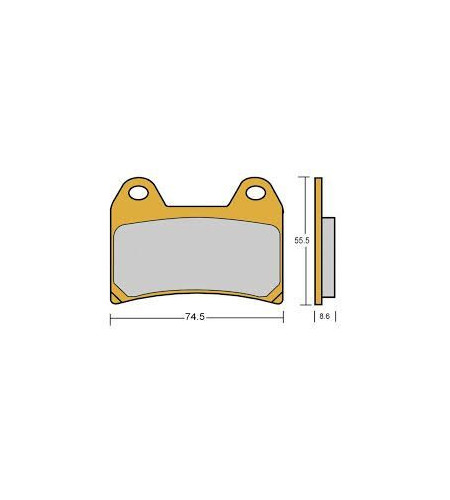 Plaquettes frein avant racing Brembo Z04 M M548 | Compétition Vitesse