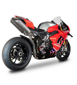 3/4 Ligne racing TITANE avec double silencieux Rectangular Ducati Panigale V4R V4S V4 18-23'| Spark