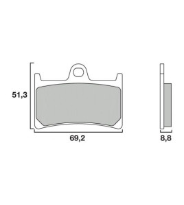 Plaquettes frein avant YAMAHA 500 TMAX 08- | BREMBO