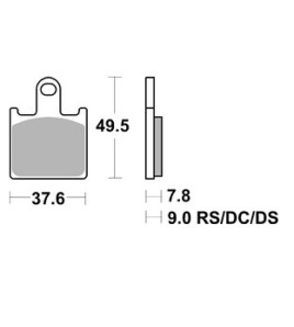 Plaquettes racing SBS 838DC Kawasaki ZX6R depuis 2007- | CARBONE