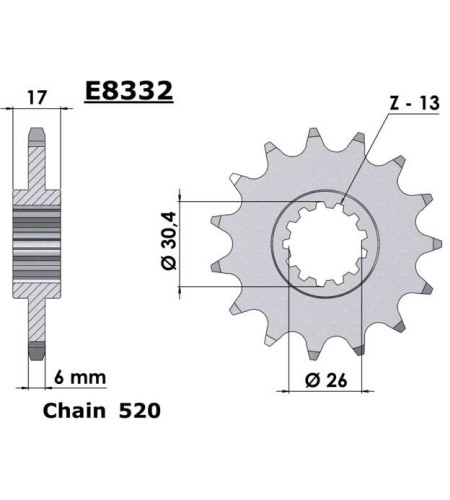 Pignon acier 520 Honda CBR1000RR-R / SP -20