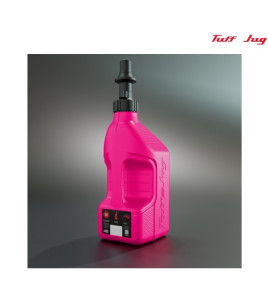 Bidon d'essence TUFF JUG 5L blanc translucide/bouchon rouge - bouchon remplissage rapide