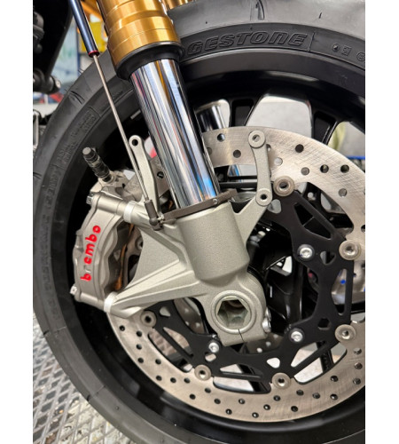 Collier support capteur inferieur suspensions Ø43 impression 3D metal