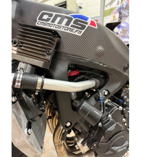 durite aluminium laterale radiateur d'eau Yamaha YZF-R6 08-26 | Yamaha 2C0124810000