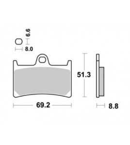 Plaquettes AP RACING Yamaha YZF-R1/R6 LMP234CRR